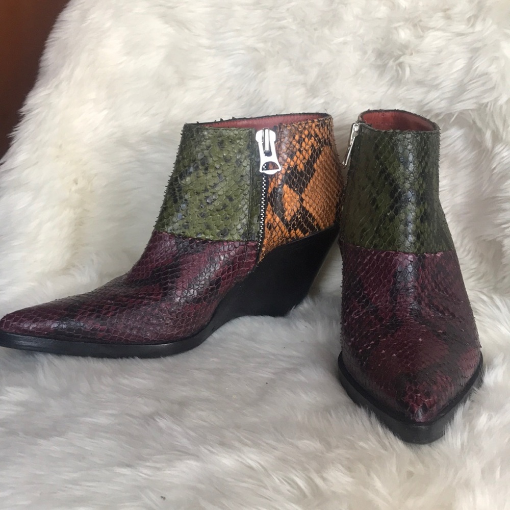 COPY - Acne Studios Multi-color Caroline Snake Boots - Picture 7 of 8